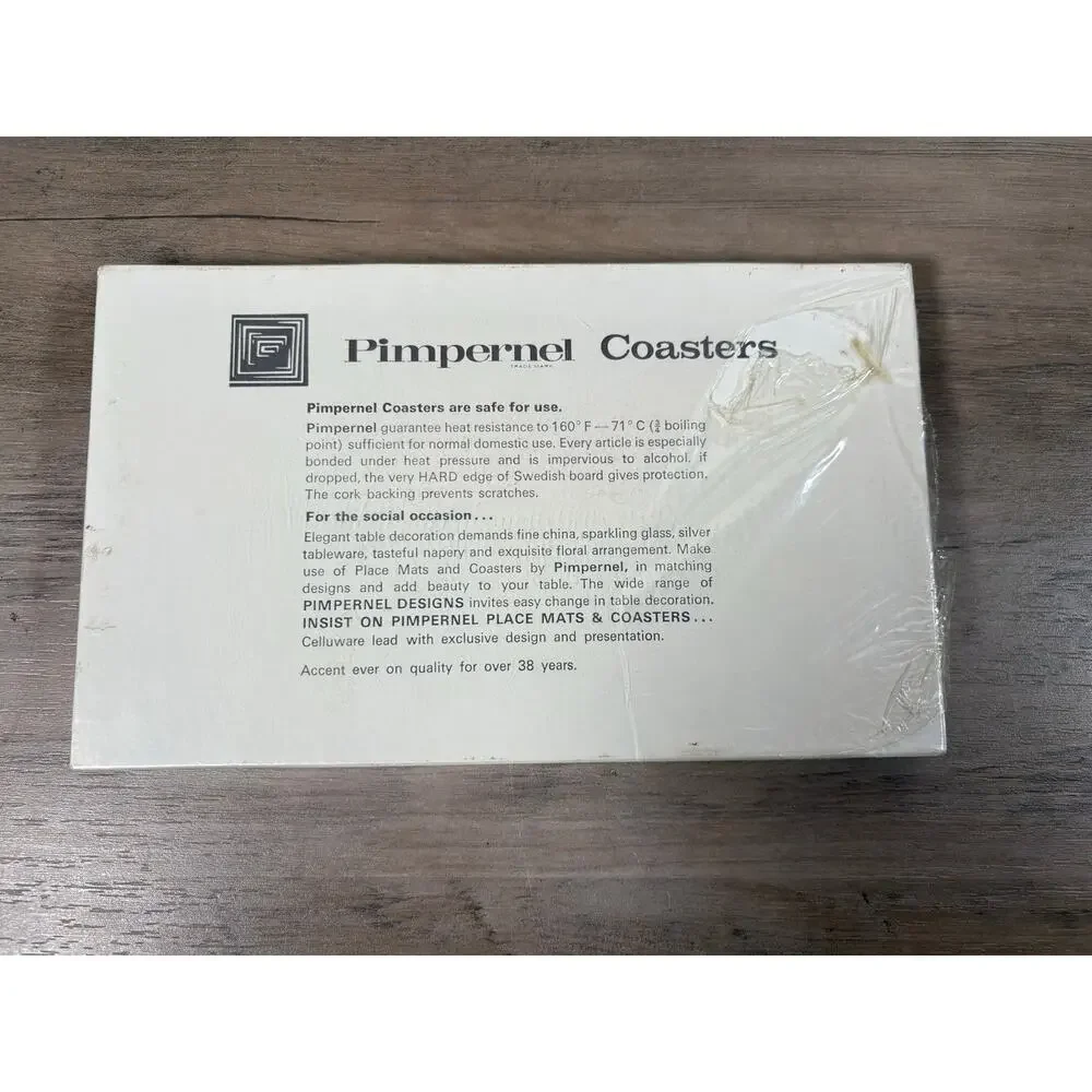 Pimpernel 19th Century London Coasters- Set 6- New in Box- See‎ Description
